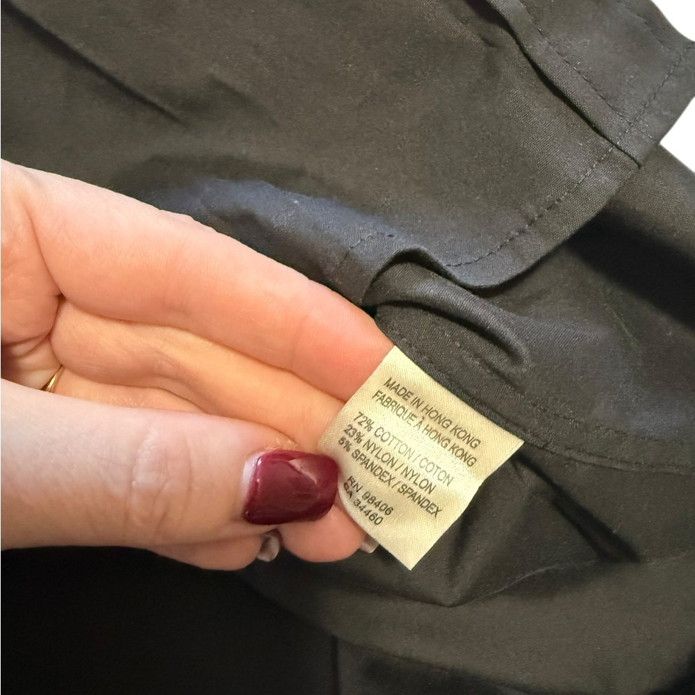Theory Clarissa Button Dress Shirt size small black - Picture 5 of 8